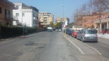 I cartelli lavori su via di Torrenova