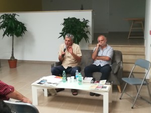 Roberto Catracchia, segretario dell'Anpi circolo Nascimben e Fabrizio De Santis, Segretario provinciale